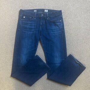 Ag Adriano Goldschmied Deep Indigo Tomboy Jeans